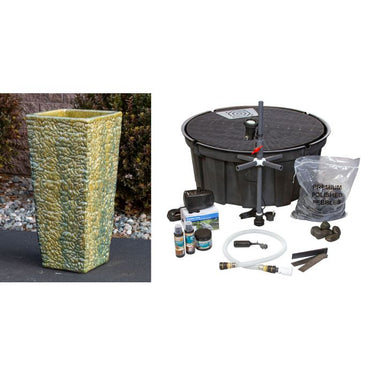 Luna FNT3054 Ceramic Vase Complete Fountain Kit Vase Fountain Blue Thumb